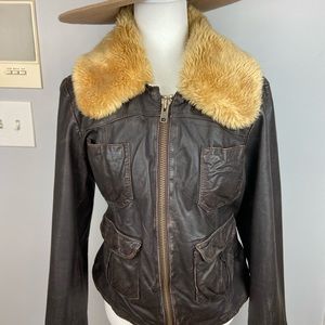 American eagle leather jacket